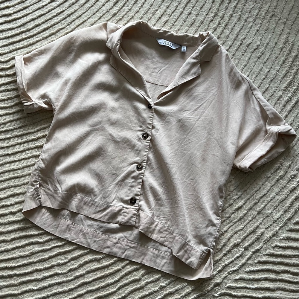 & other stories short sleeve blouse